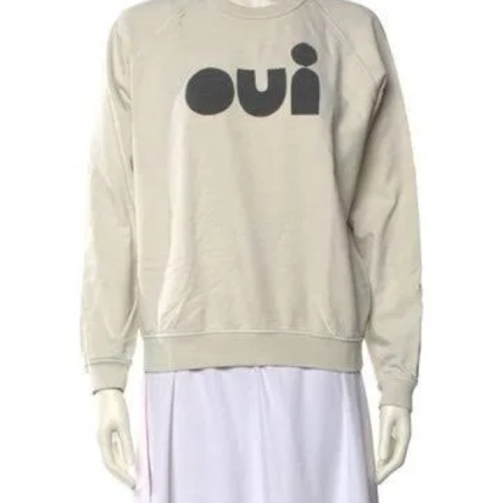 Oui Logo Crewneck Sweatshirt - Cream